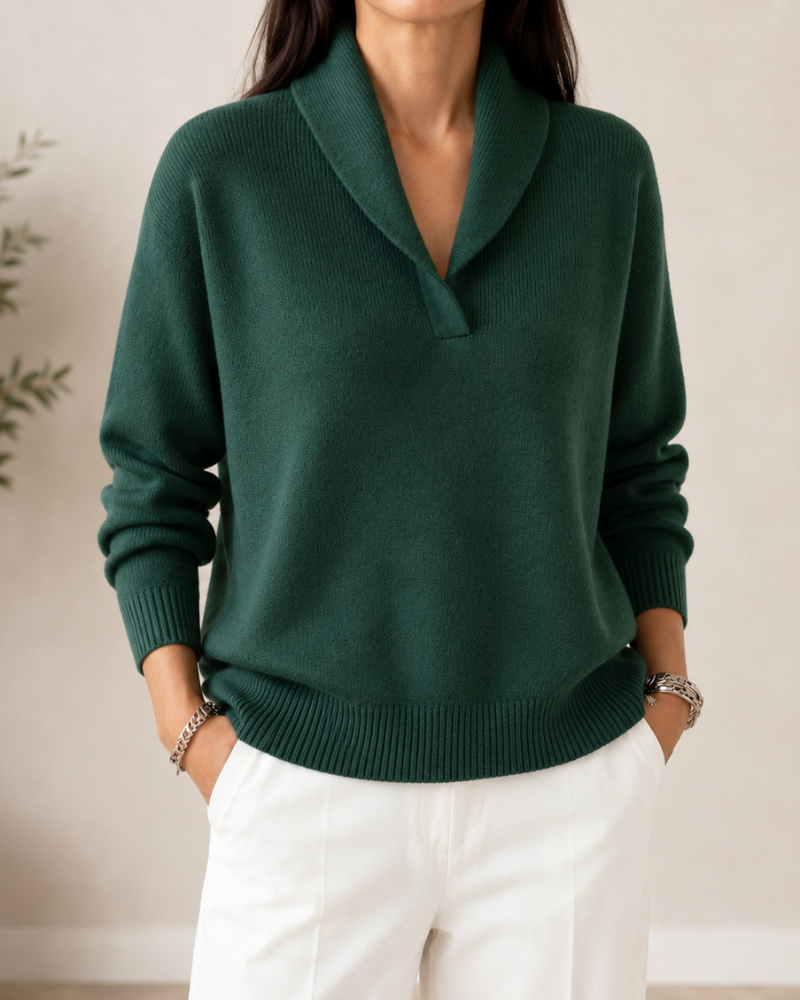 PULL COL EN V DOUX