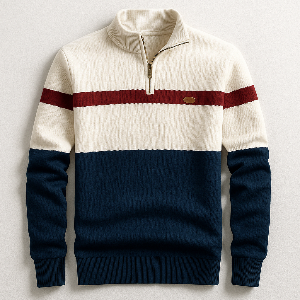ELSTON COL ZIPPÉ HÉRITAGE