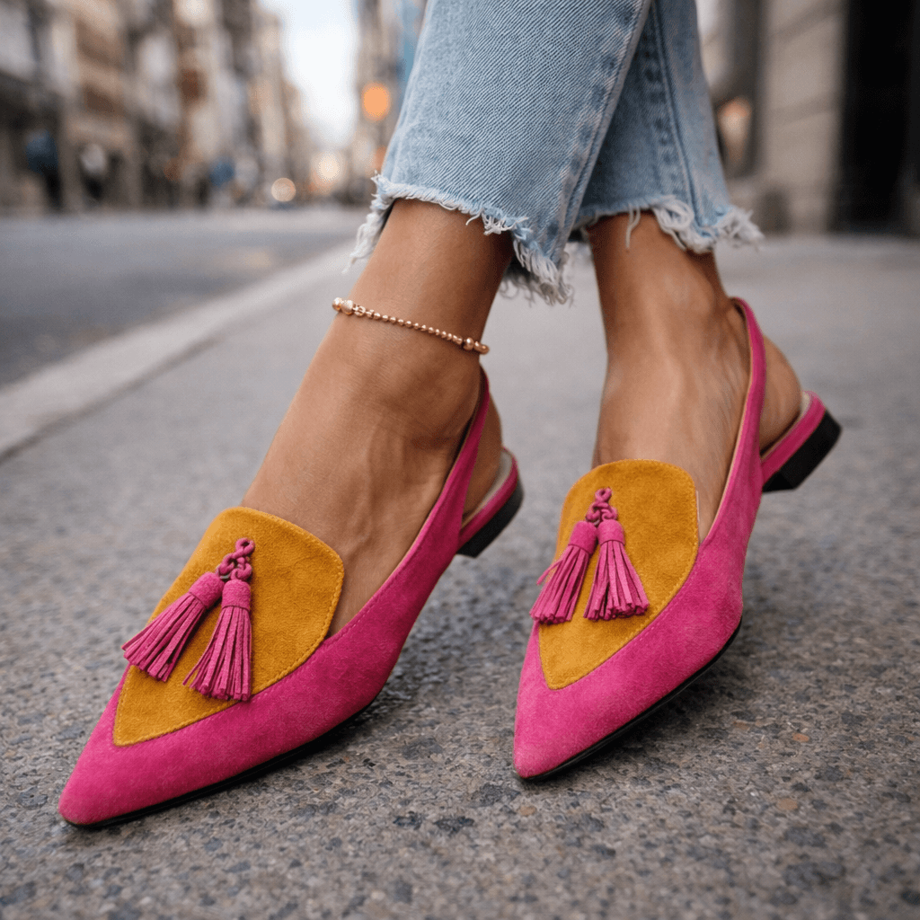 SANDALES FRANGES FINES