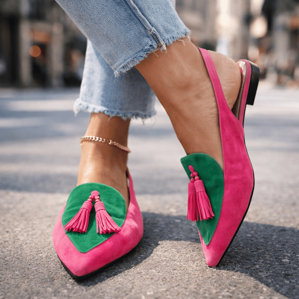 SANDALES FRANGES FINES