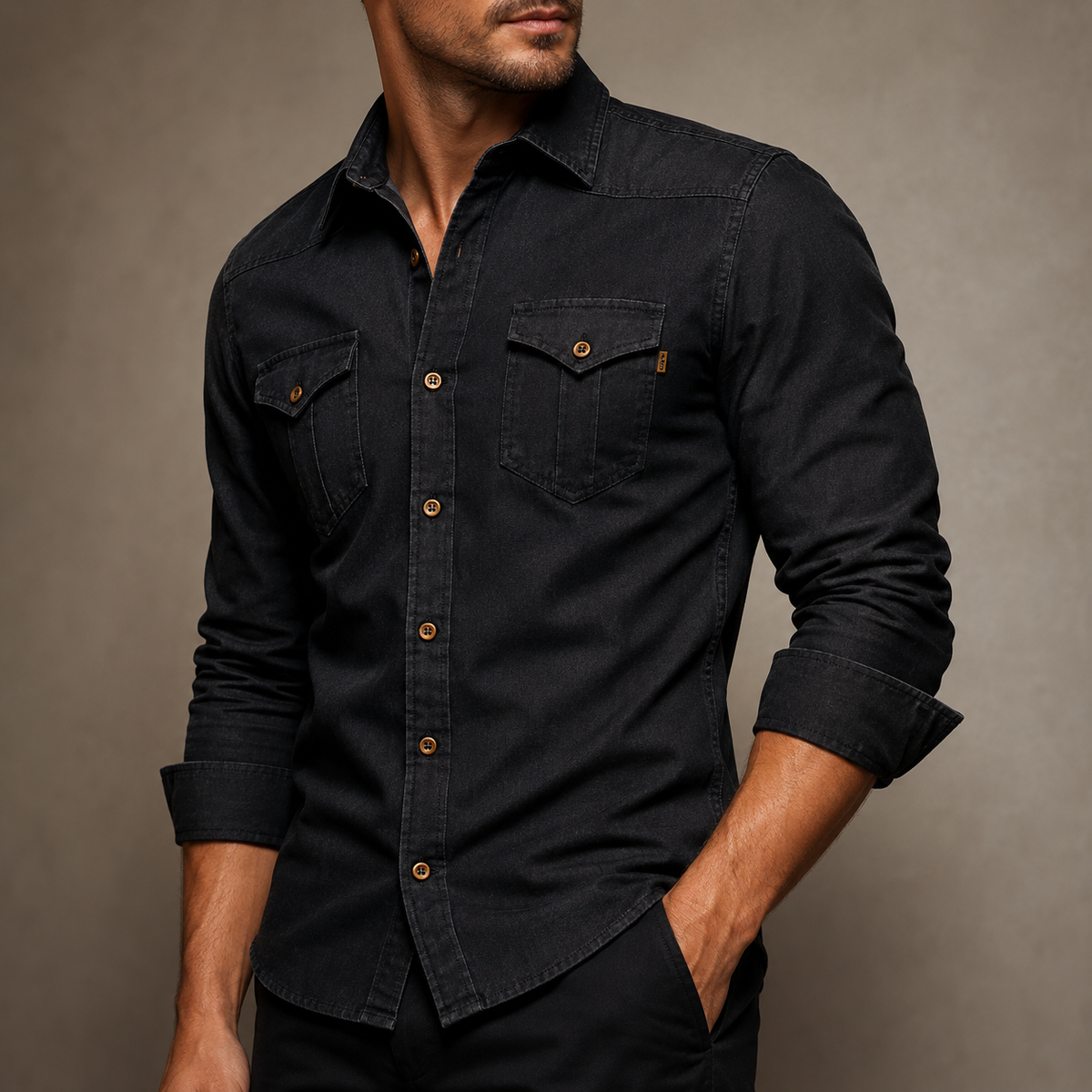 CHEMISE EN JEAN AJUSTÉE