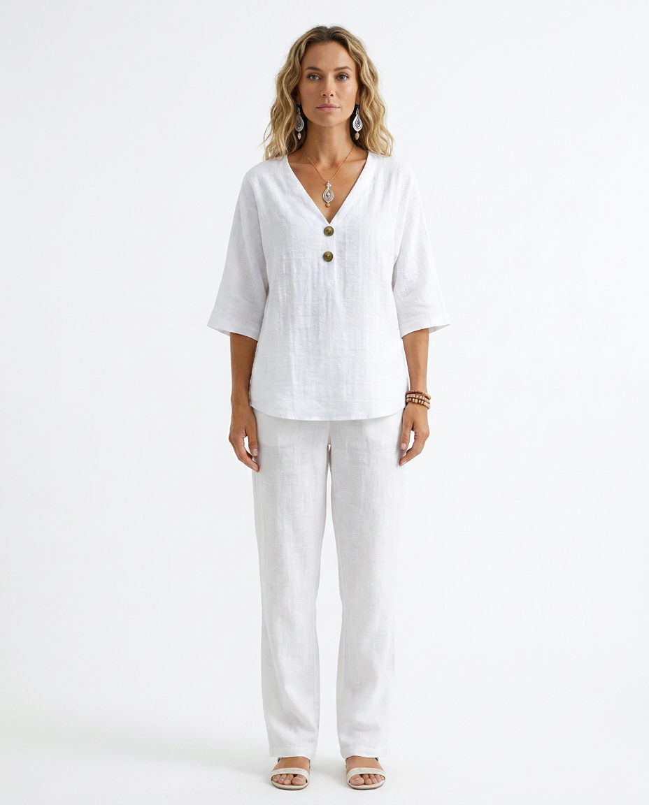 BLOUSE BLANCHE DÉCONTRACTÉE