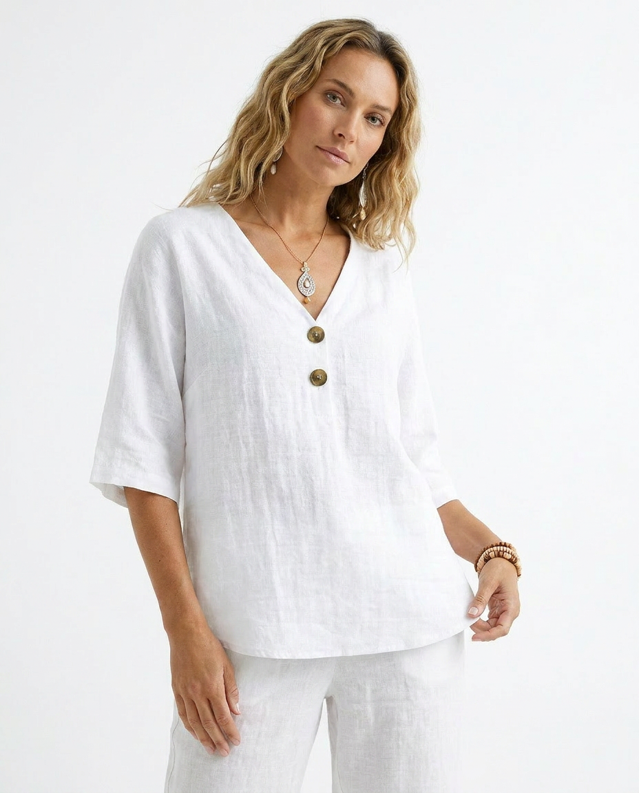 BLOUSE BLANCHE DÉCONTRACTÉE