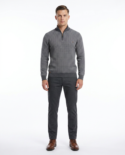 Striped Texture Pullover