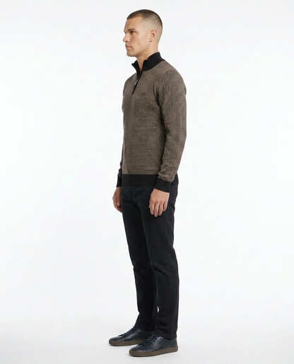 Striped Texture Pullover
