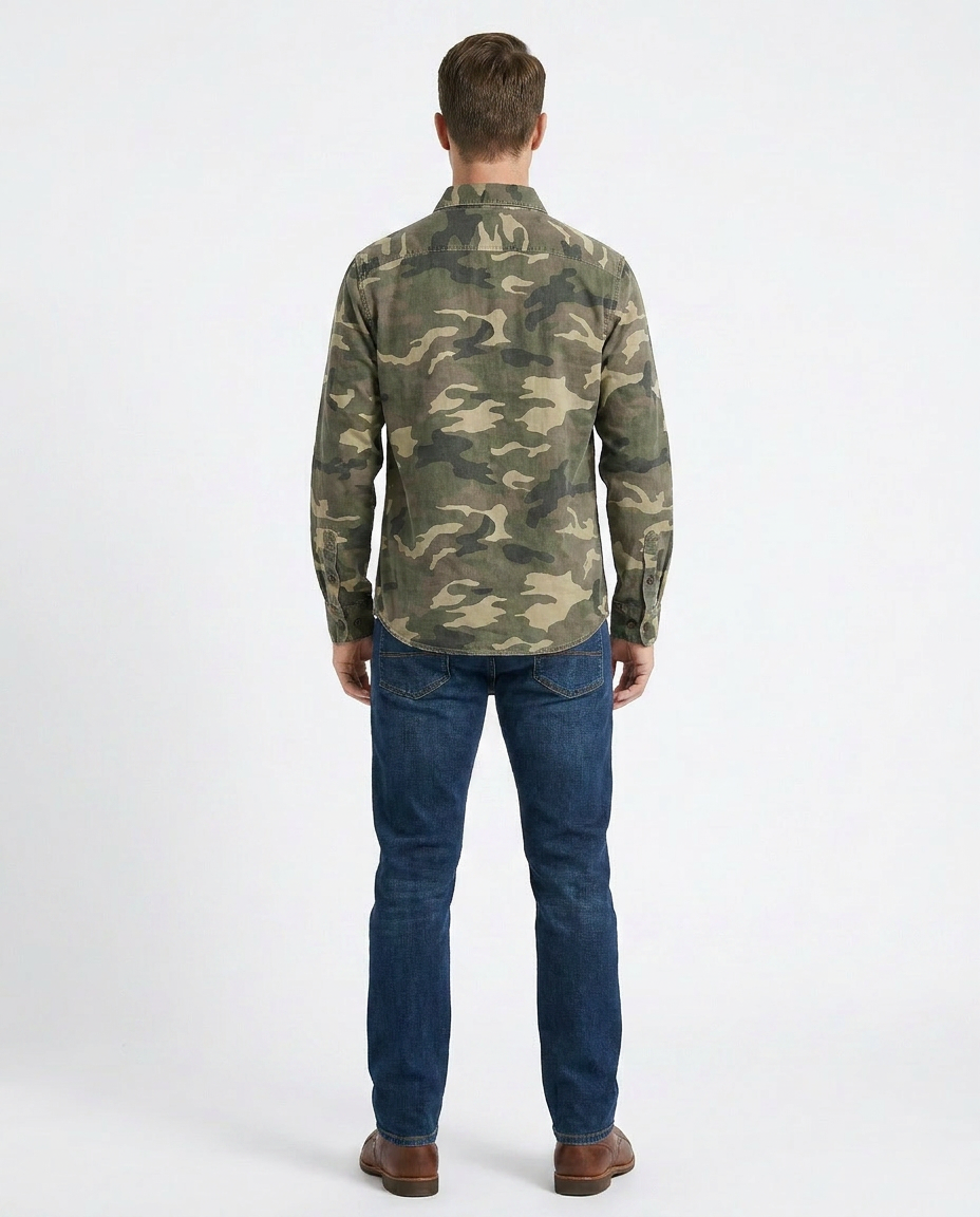 CHEMISE CAMOUFLAGE BOUTONNÉE