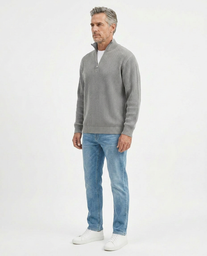 Stylish Quarter Zip Sweater