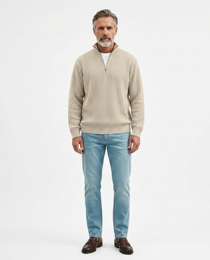Stylish Quarter Zip Sweater