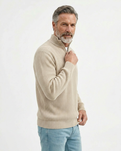 Stylish Quarter Zip Sweater