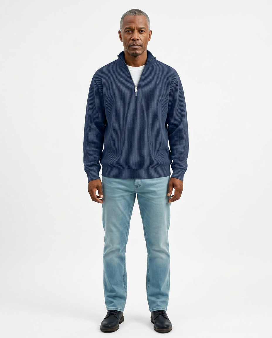 Stylish Quarter Zip Sweater