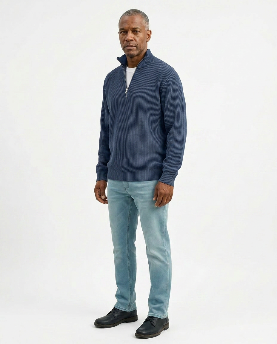 Stylish Quarter Zip Sweater