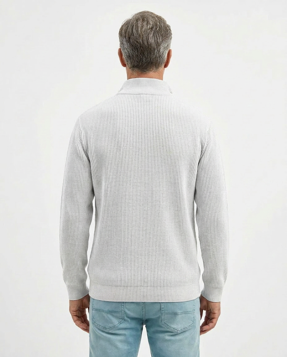PULL À COL ZIPPÉ ÉLÉGANT