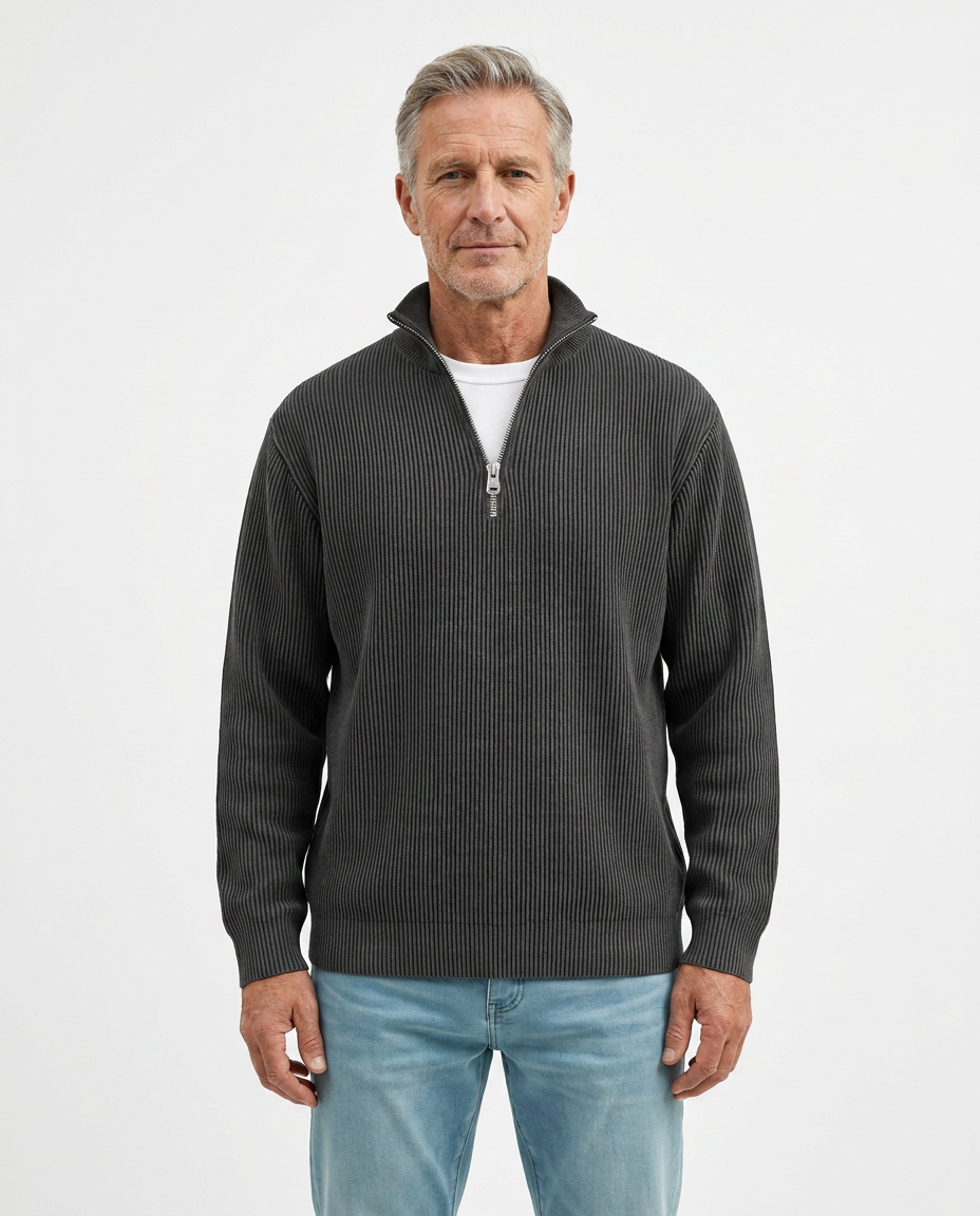 Stylish Quarter Zip Sweater