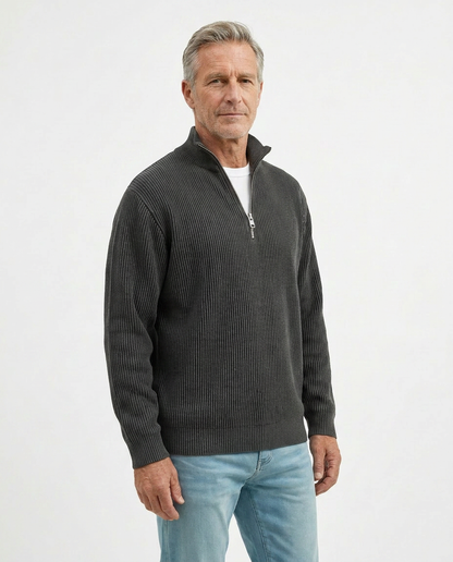 Stylish Quarter Zip Sweater