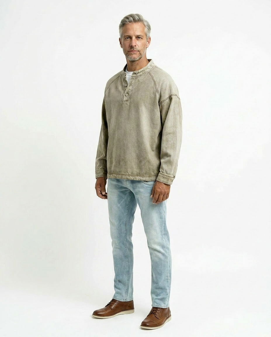 Vintage Henley Shirt