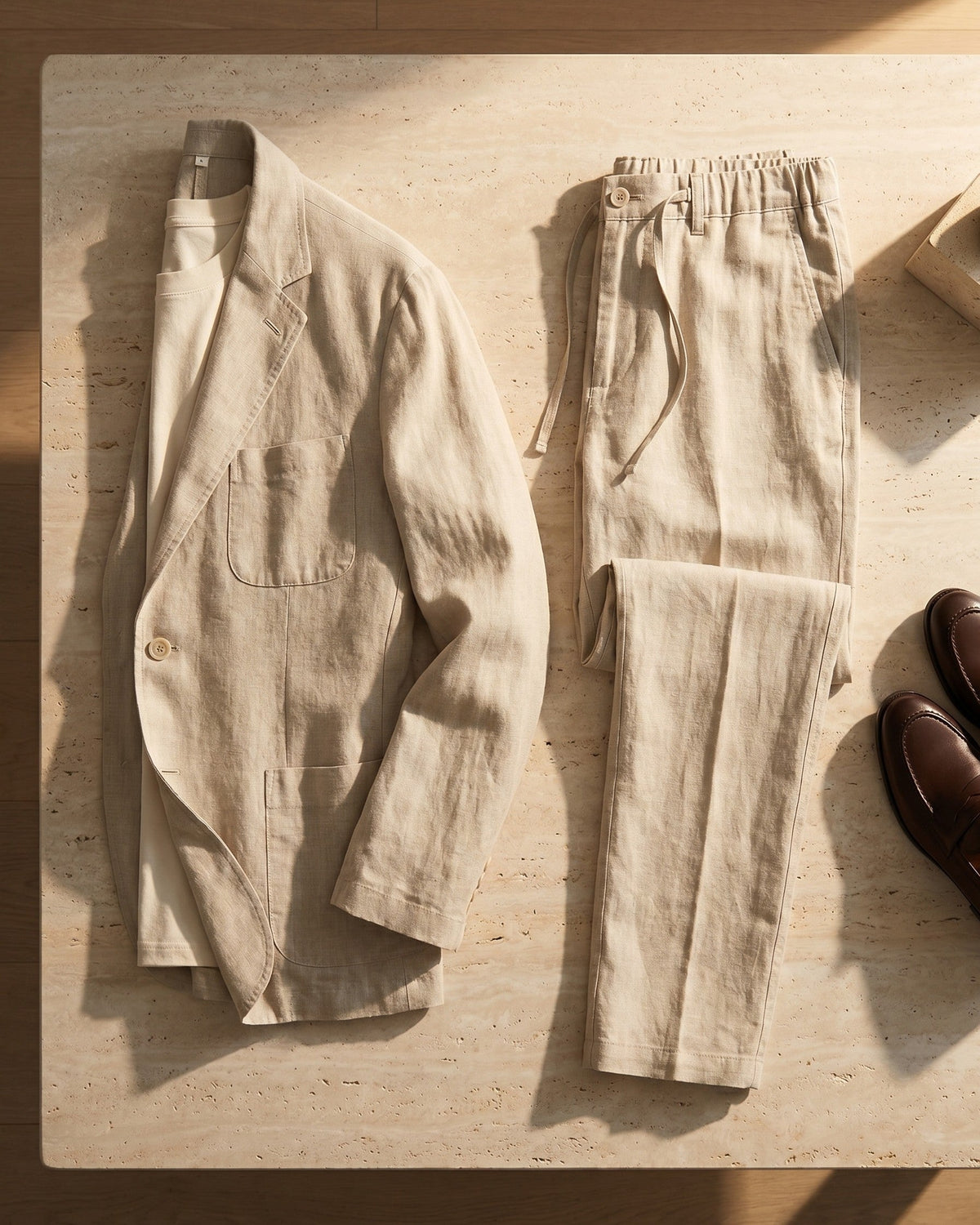 ENSEMBLE COSTUME EN LIN MARLOW