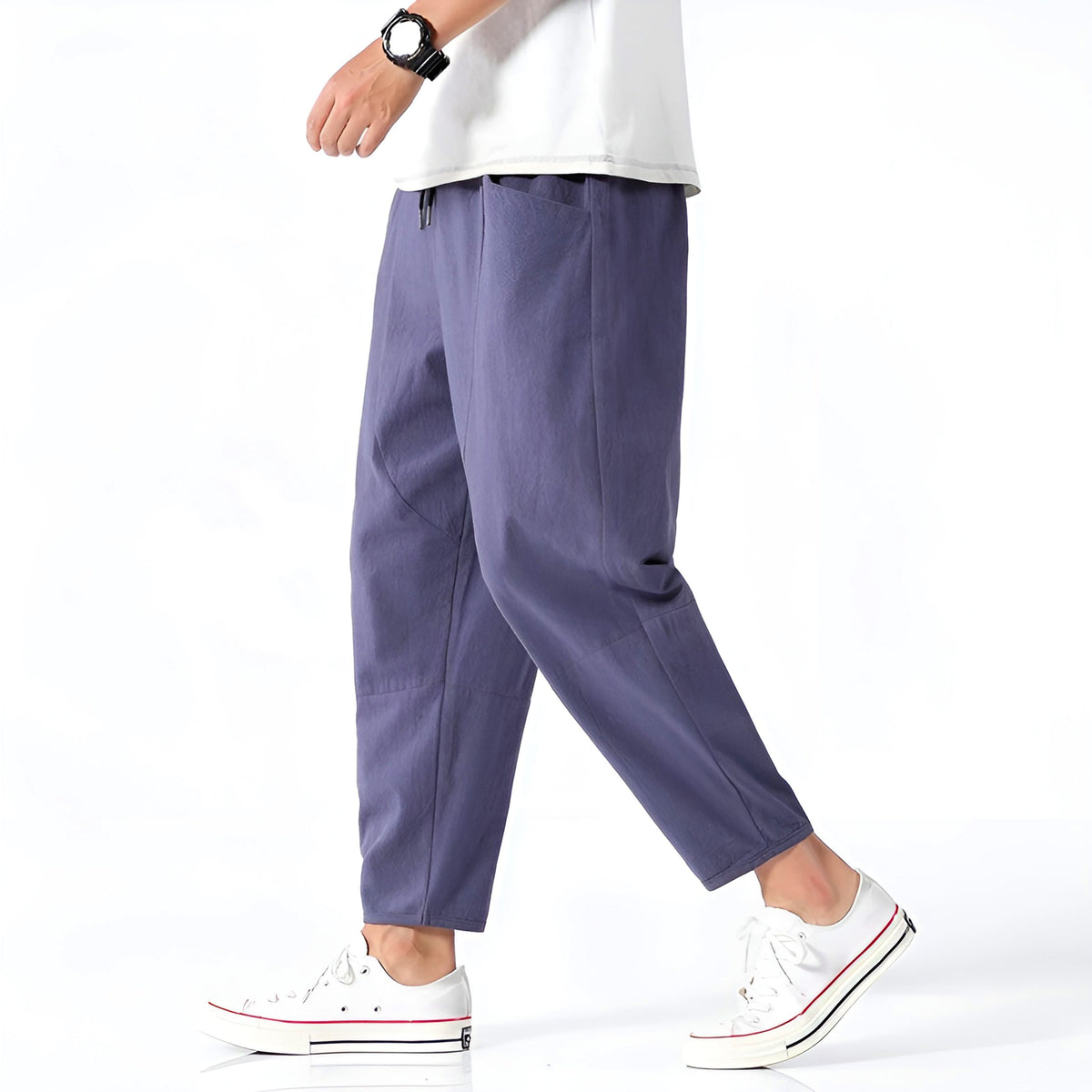 PANTALON COURT EN COTON URBAIN