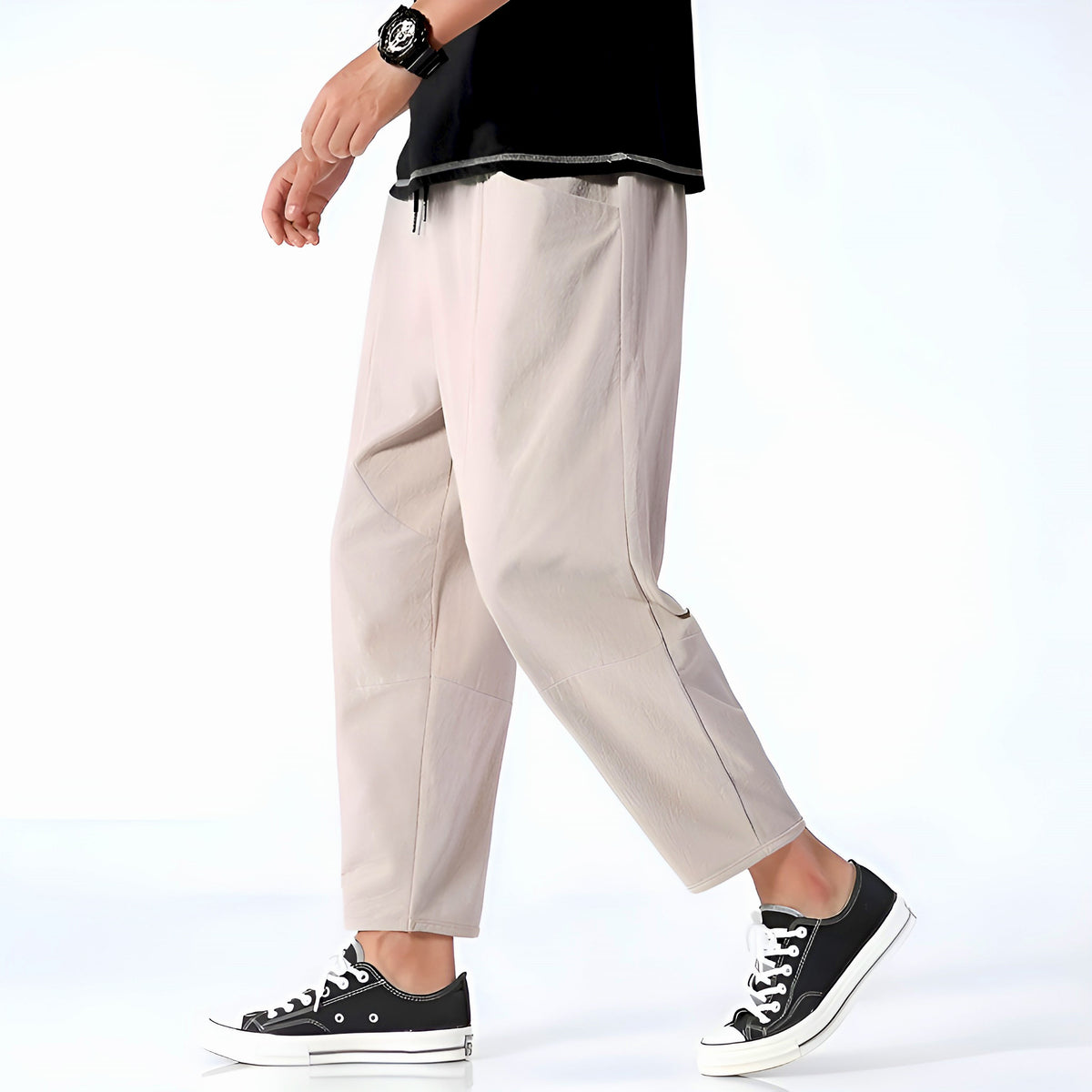 PANTALON COURT EN COTON URBAIN