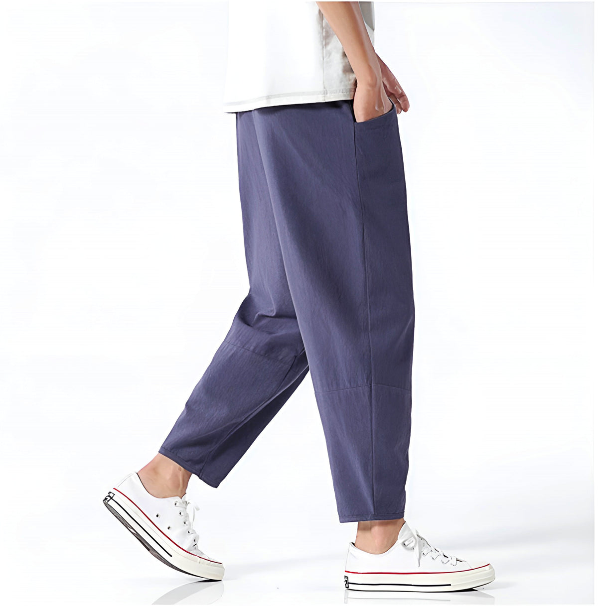 PANTALON COURT EN COTON URBAIN