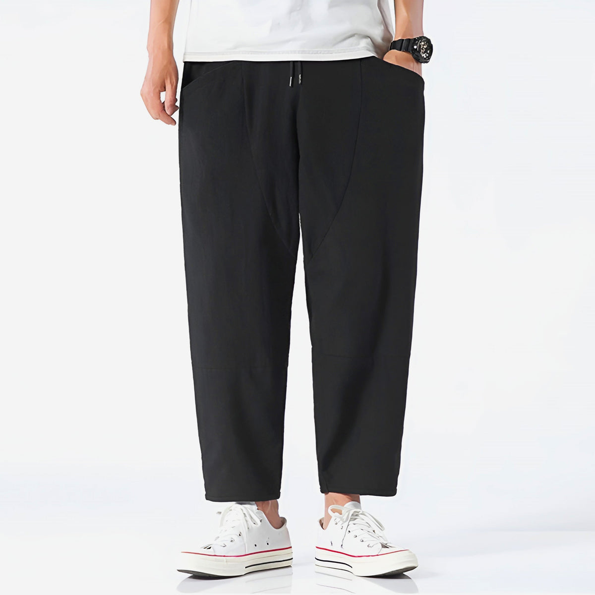 PANTALON COURT EN COTON URBAIN