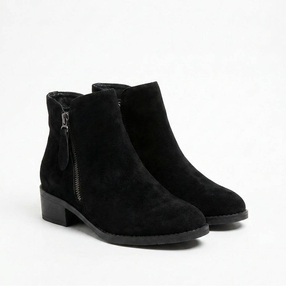 BOTTINES À TALON CARRÉ