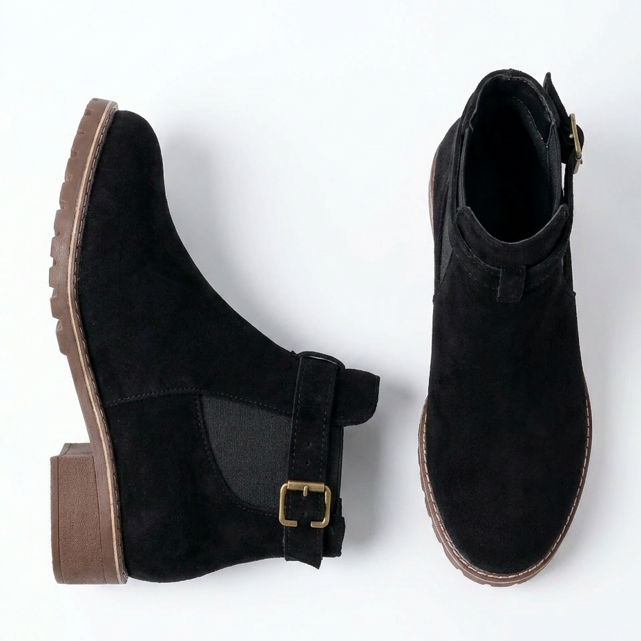 BOTTINES À TALON CARRÉ
