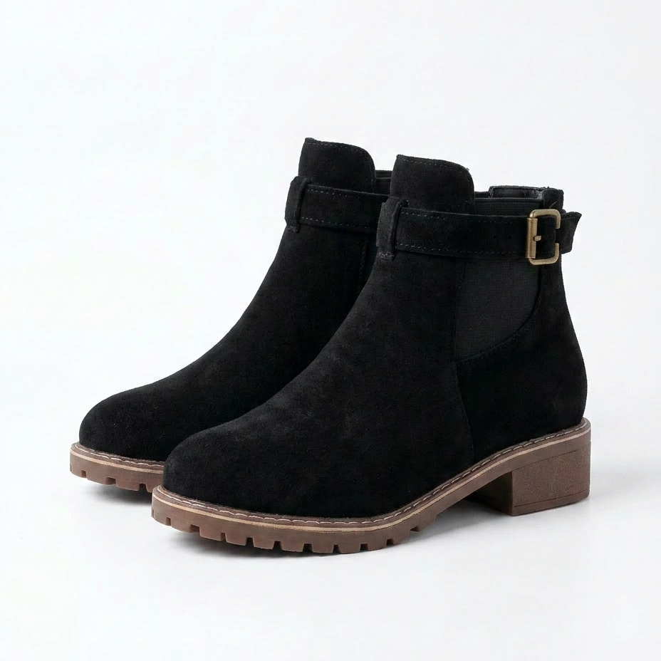 BOTTINES À TALON CARRÉ
