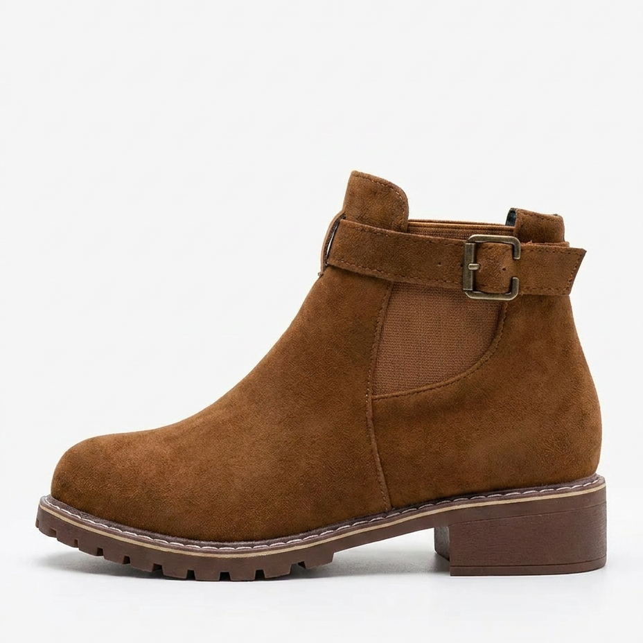 BOTTINES À TALON CARRÉ