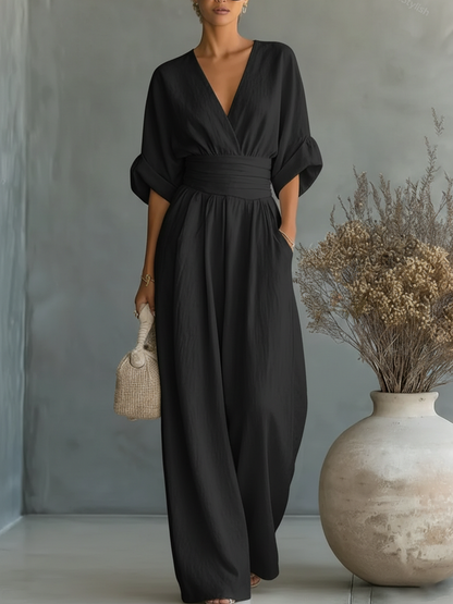Elegant High-Waist Jumpsuit