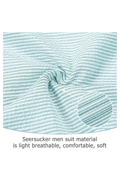 Striped Seersucker 2 Piece Suits