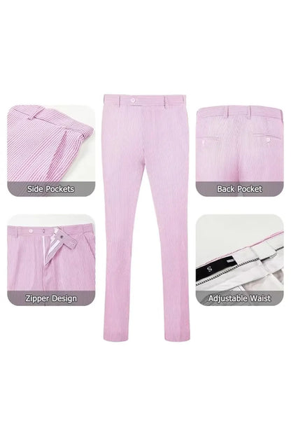 Striped Seersucker 2 Piece Suits