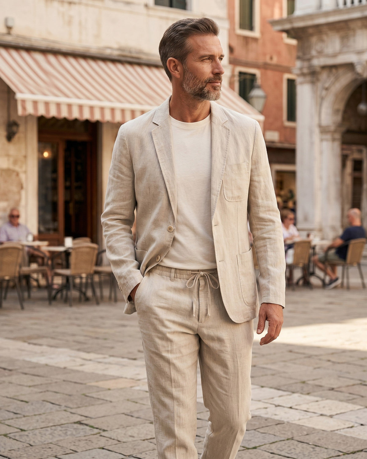 ENSEMBLE COSTUME EN LIN MARLOW