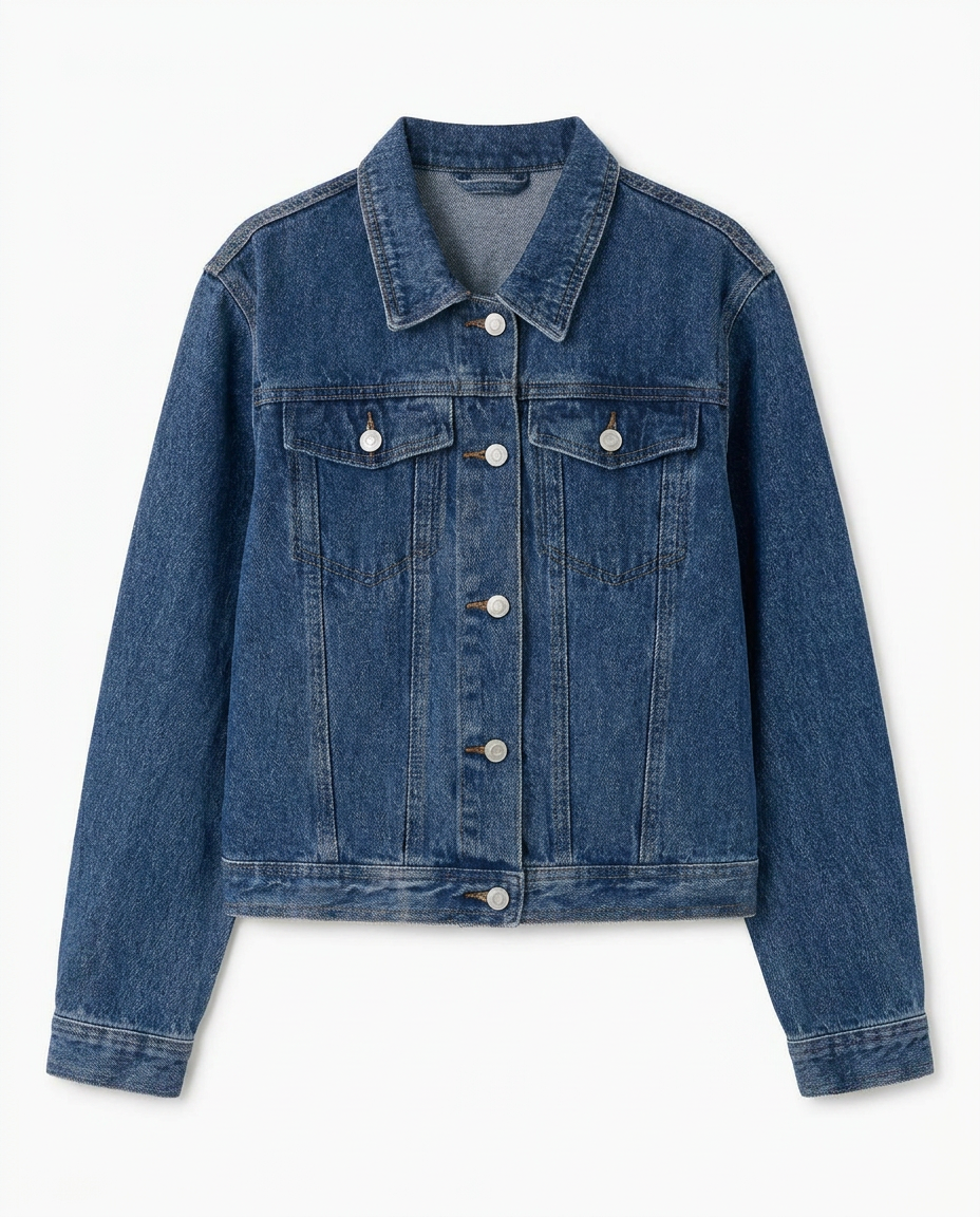 VESTE EN DENIM BOUTONNÉE