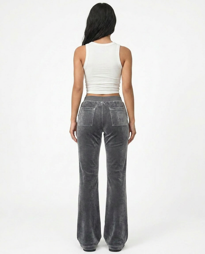 Velvet Flare Pants