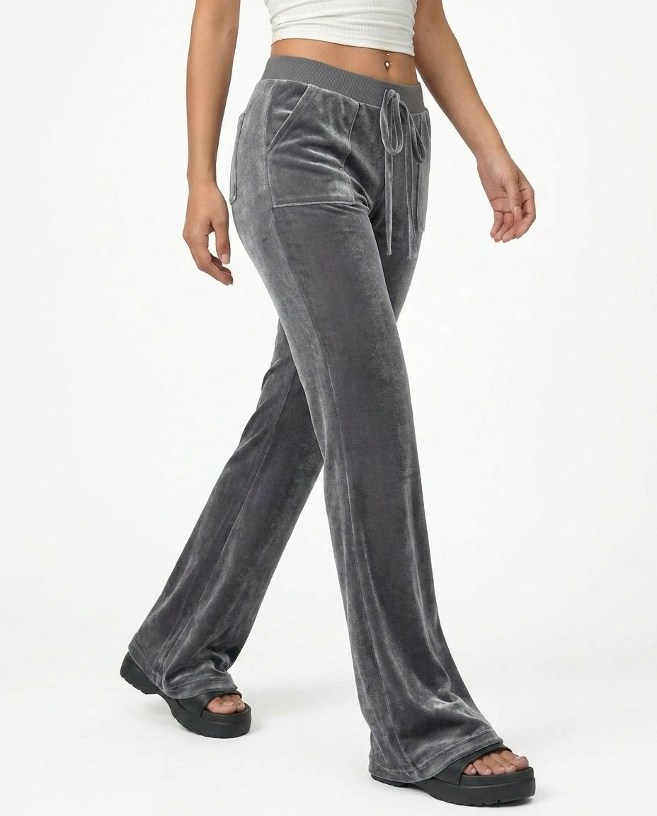 PANTALON ÉVASÉ EN VELOURS