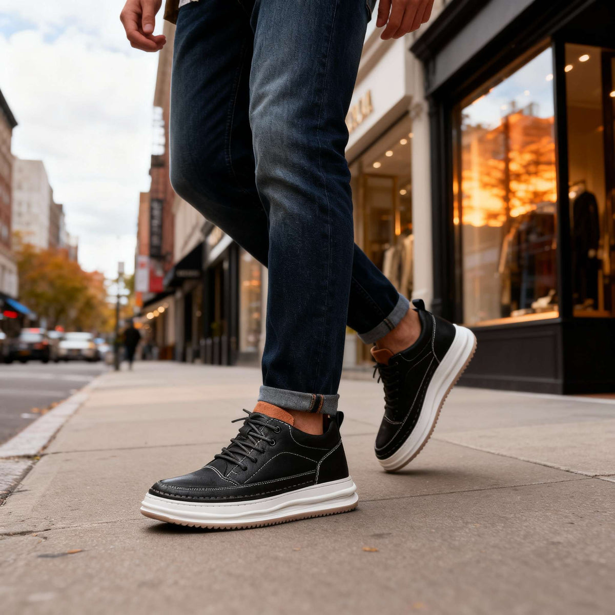SNEAKERS EN CUIR JACKSON