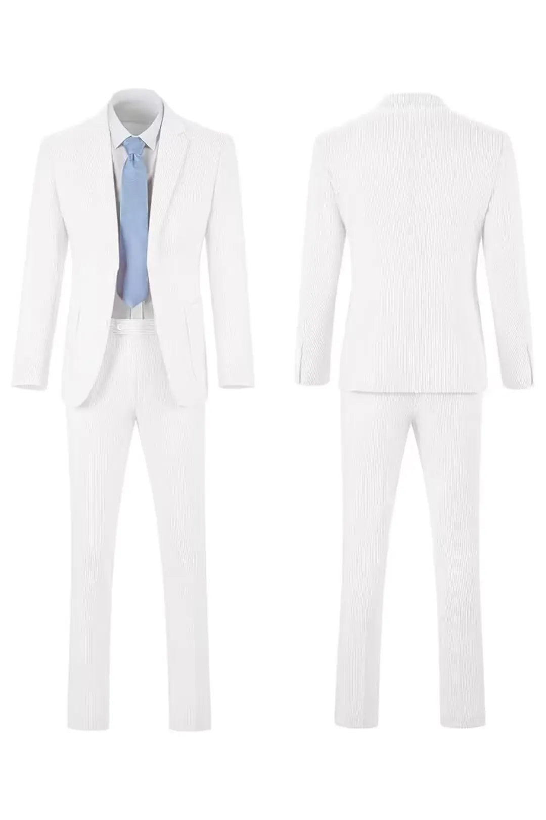 Striped Seersucker 2 Piece Suits