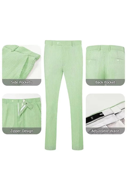 Striped Seersucker 2 Piece Suits