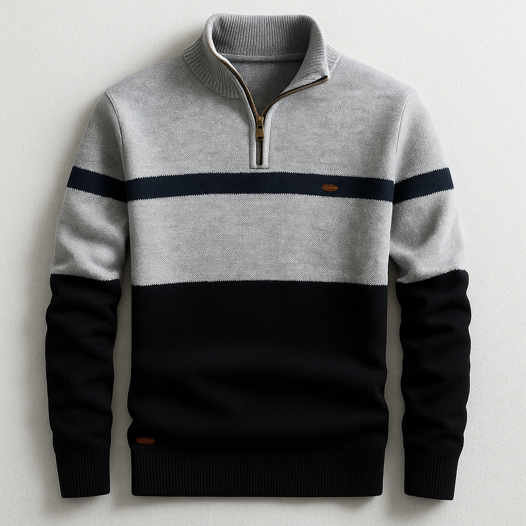 ELSTON COL ZIPPÉ HÉRITAGE