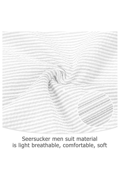 Striped Seersucker 2 Piece Suits
