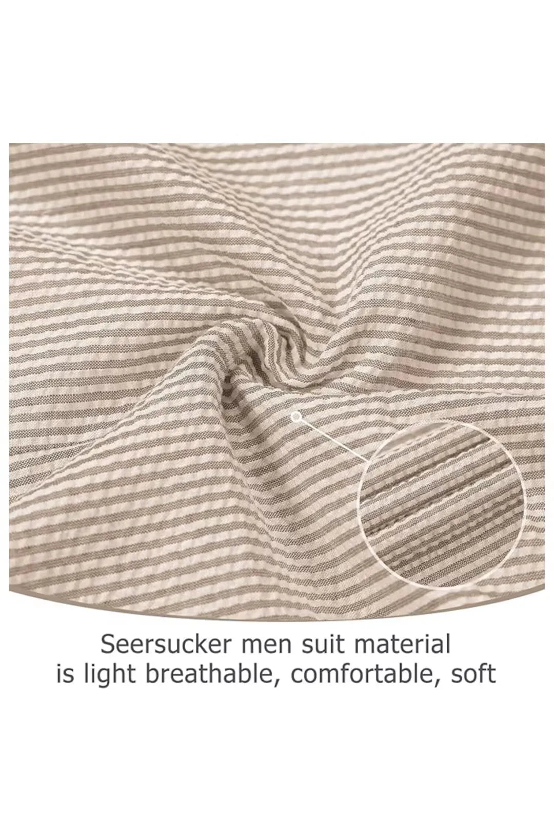 Striped Seersucker 2 Piece Suits