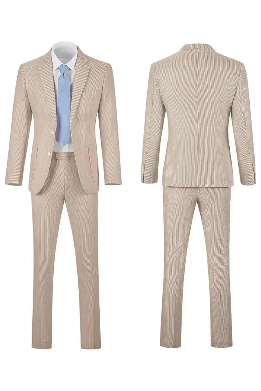 Striped Seersucker 2 Piece Suits