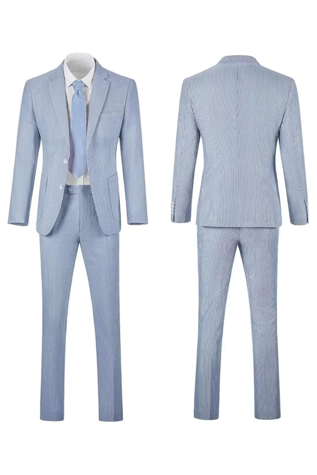 Striped Seersucker 2 Piece Suits