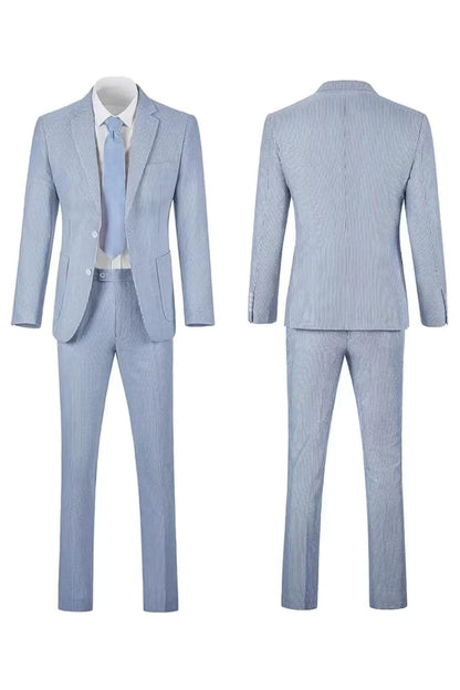 Striped Seersucker 2 Piece Suits
