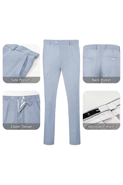 Striped Seersucker 2 Piece Suits