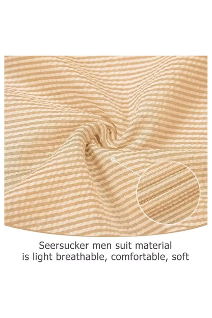 Striped Seersucker 2 Piece Suits
