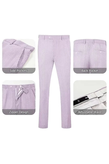 Striped Seersucker 2 Piece Suits
