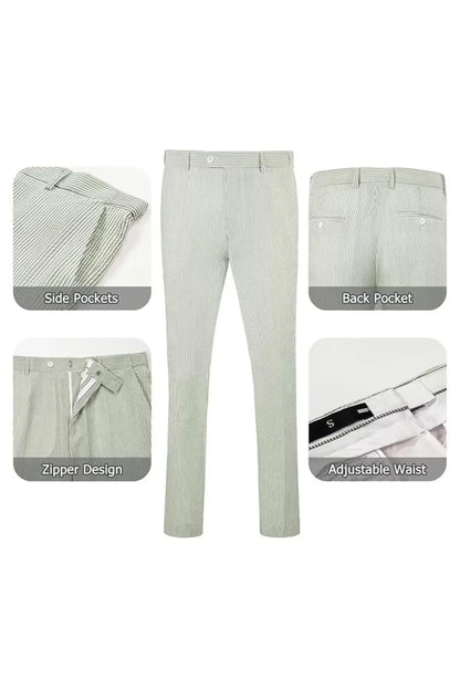Striped Seersucker 2 Piece Suits