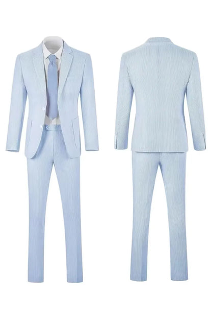 Striped Seersucker 2 Piece Suits