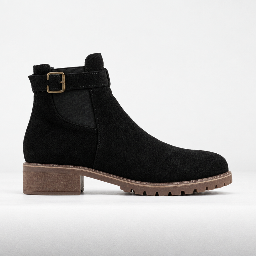 BOTTINES À TALON CARRÉ